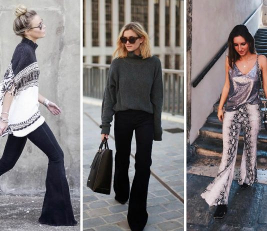 Pantaloni a zampa, un vecchio capo tornato di nuovo alla moda
